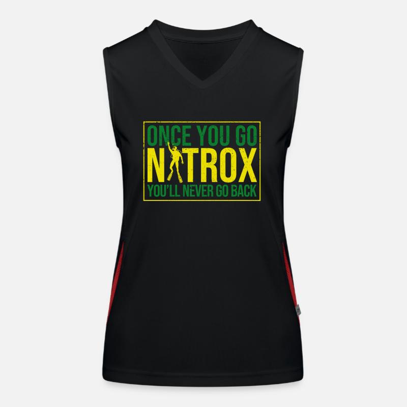 Once dived with Nitrox, there's no turning back Women's Functional Contrast Tank Top