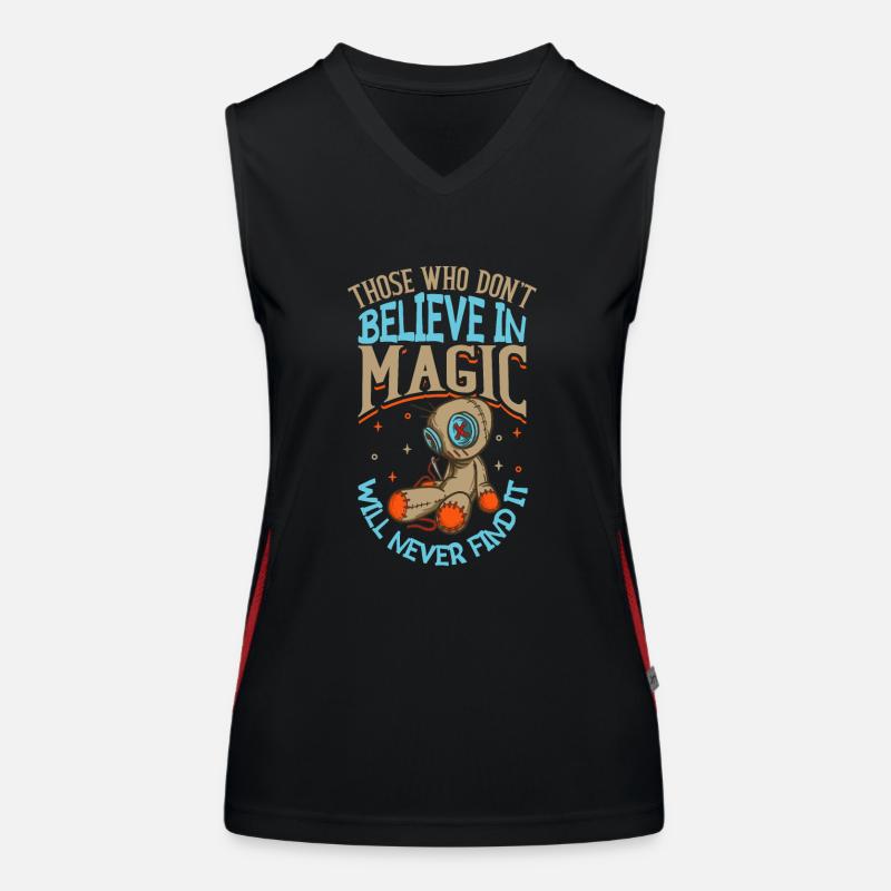 Witch Occult Gothic Dark Satanic Unholy Women's Functional Contrast Tank Top