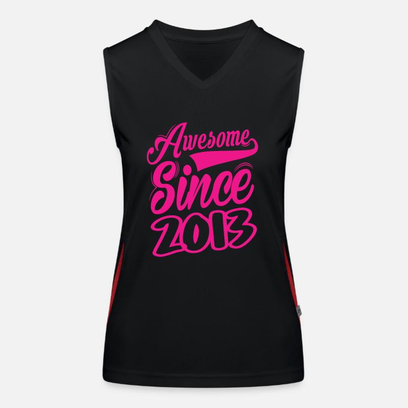 Awesome Since 2013 Funktionelles Kontrast-Tank Top für Frauen