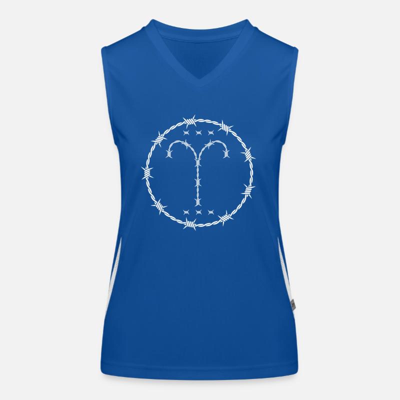 Widder Sternzeichen Funktionelles Kontrast-Tank Top für Frauen