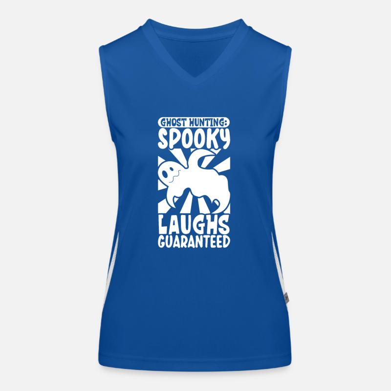 Paranormal Research Halloween Ghost Hunter Women's Functional Contrast Tank Top