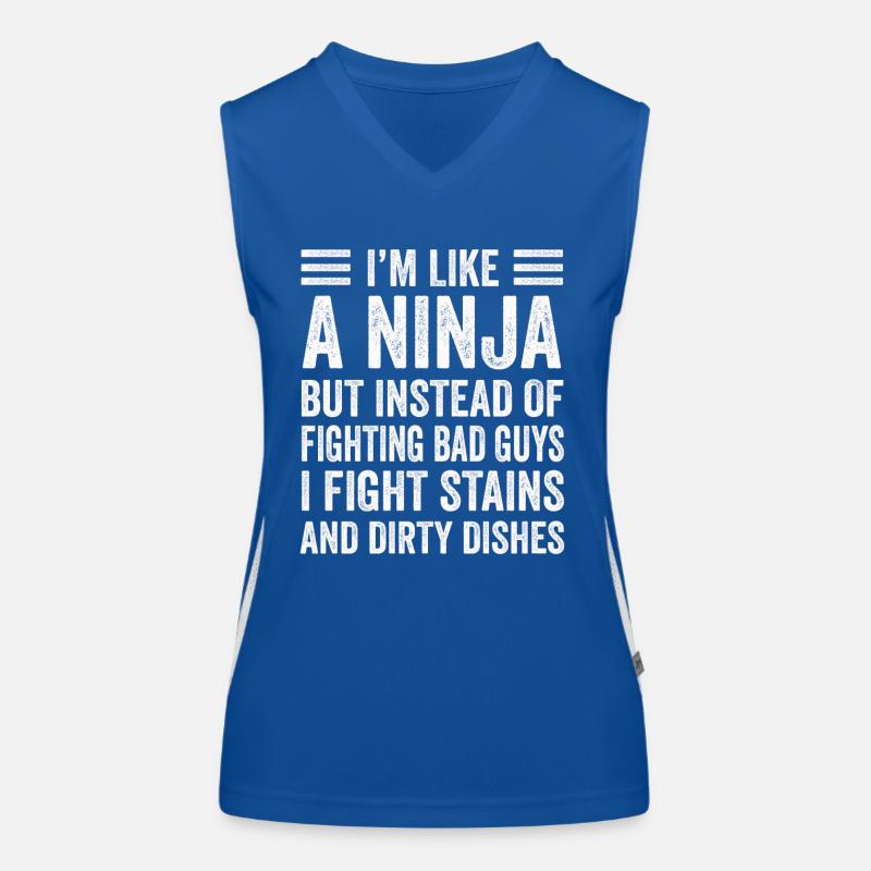 Som en ninja husmor Funktionel kontrast tanktop til damer