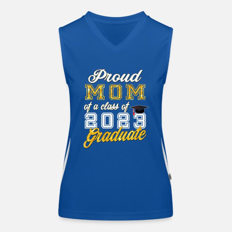 Abschluss 2023 - Stolze Mutter eines Jahrgangs 2023 Funktionelles Kontrast-Tank Top für Frauen