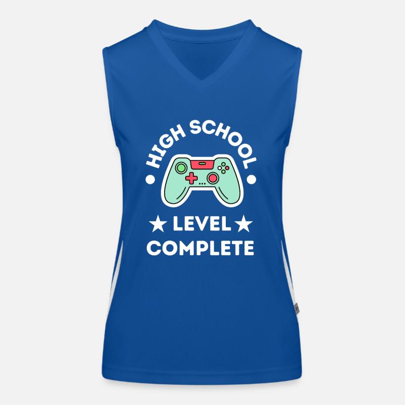 High School Level Kompletter Gamer-Abschluss Funktionelles Kontrast-Tank Top für Frauen