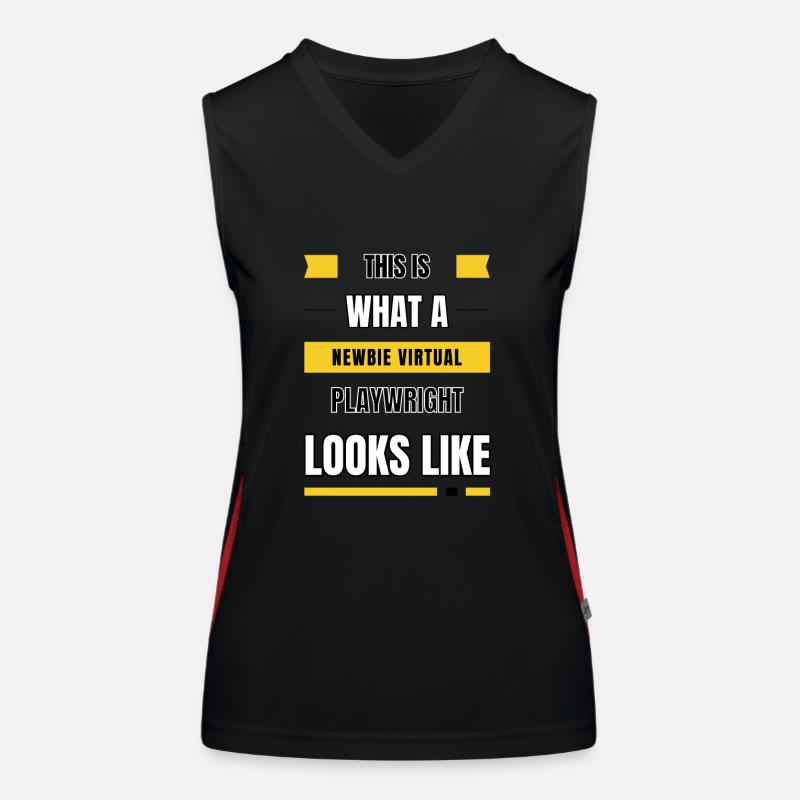 Newbie virtual playwright Women's Functional Contrast Tank Top