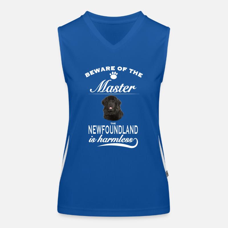 Beware of the master, harmless Newfoundland Funktionelles Kontrast-Tank Top für Frauen