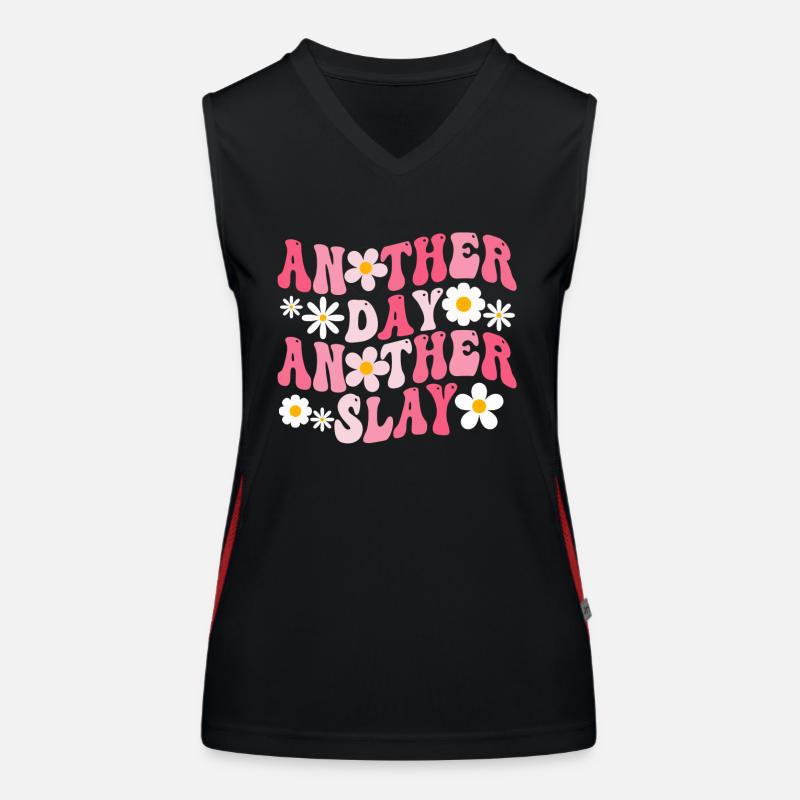 Another Day Another Slay Motivational Women's Functional Contrast Tank Top
