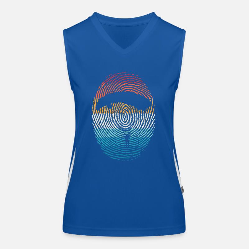 Leave a Heavenly Fingerprint While Skydiving Women's Functional Contrast Tank Top
