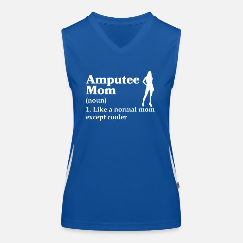 Cadeau de prothèse de jambe amputée Débardeur respirant contrasté Femme