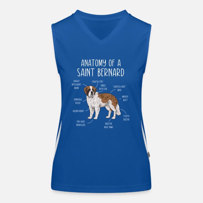St. Bernard St. Bernard Dog Women's Functional Contrast Tank Top