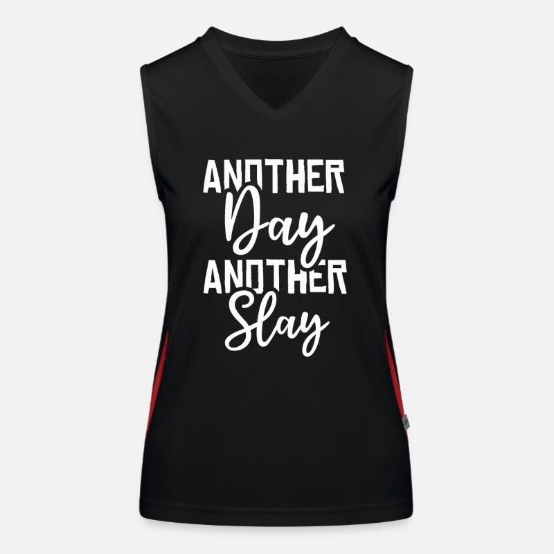 Another Day Another Slay Motivational Women's Functional Contrast Tank Top