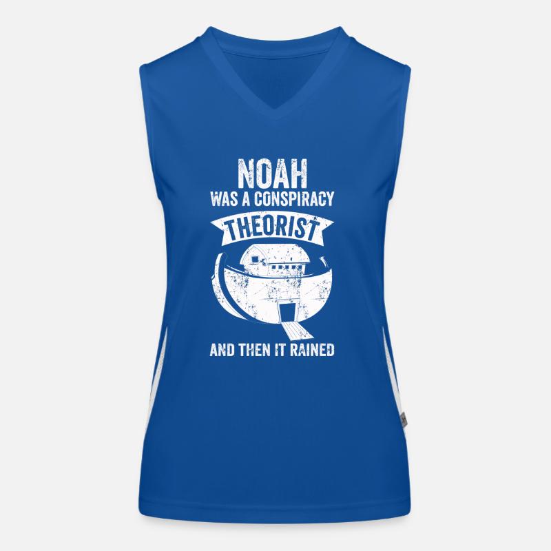Noah war ein Verschwörungstheoretiker und es regnete Funktionelles Kontrast-Tank Top für Frauen