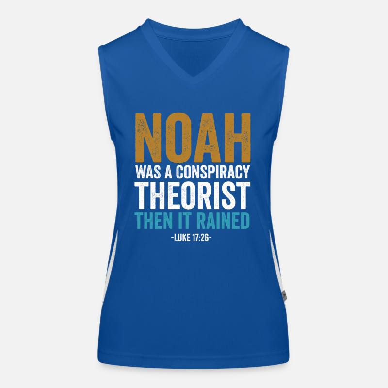 Noah war ein Verschwörungstheoretiker und es regnete Funktionelles Kontrast-Tank Top für Frauen