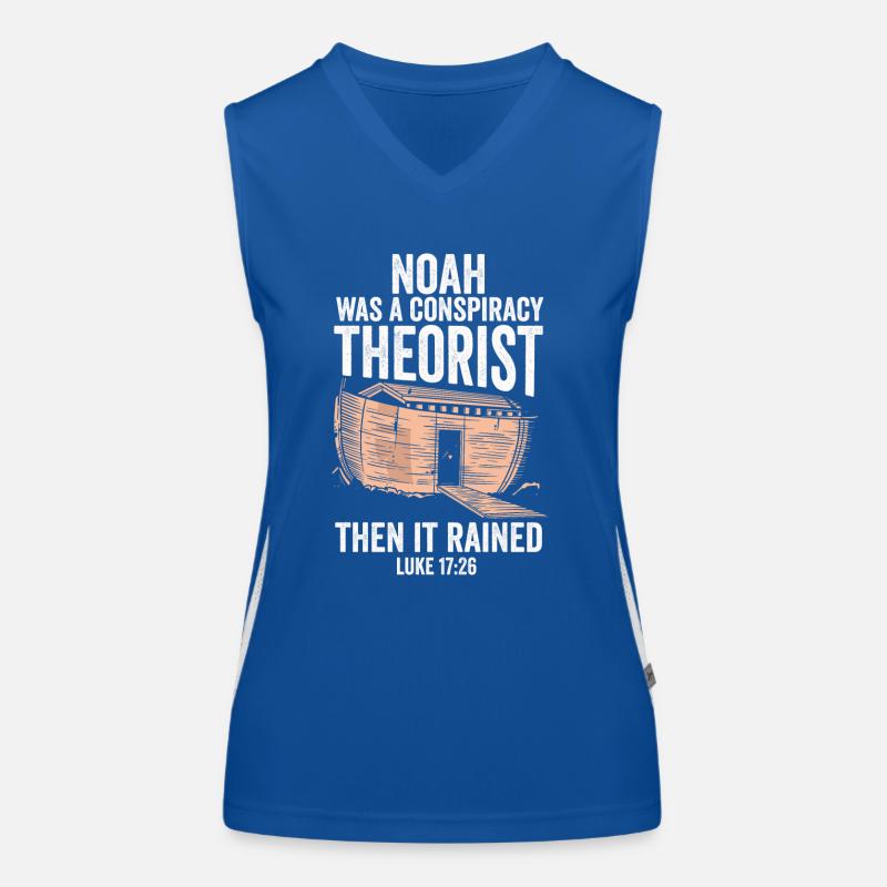 Noah war ein Verschwörungstheoretiker und es regnete Funktionelles Kontrast-Tank Top für Frauen