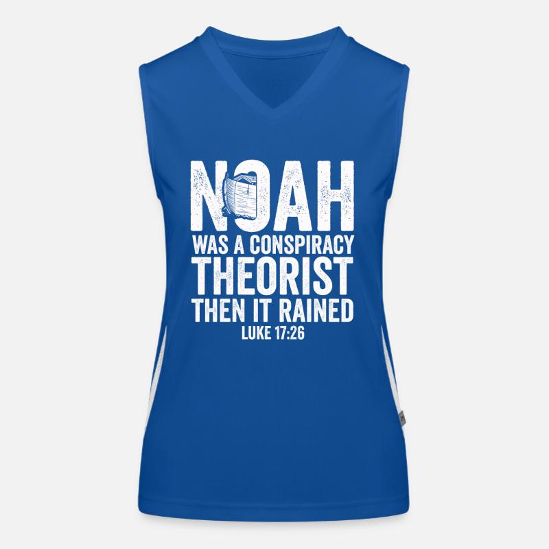 Noah war ein Verschwörungstheoretiker und es regnete Funktionelles Kontrast-Tank Top für Frauen