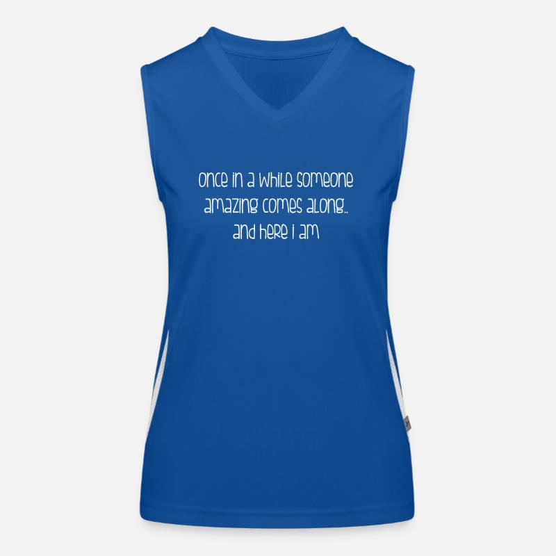 Every Once In A While, Someone Great Appears Women's Functional Contrast Tank Top