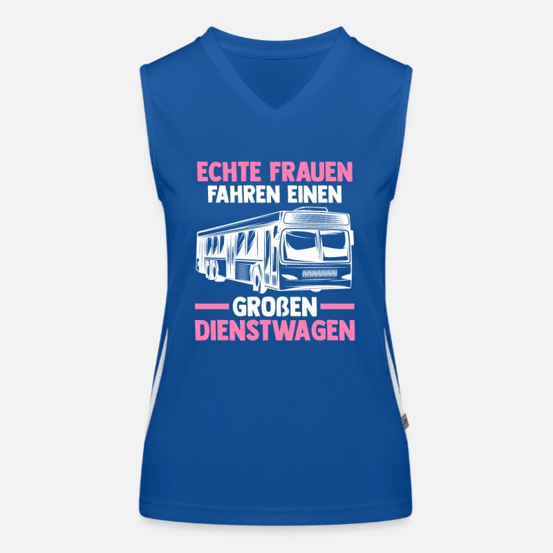 Bus Busfahrer Funktionelles Kontrast-Tank Top für Frauen