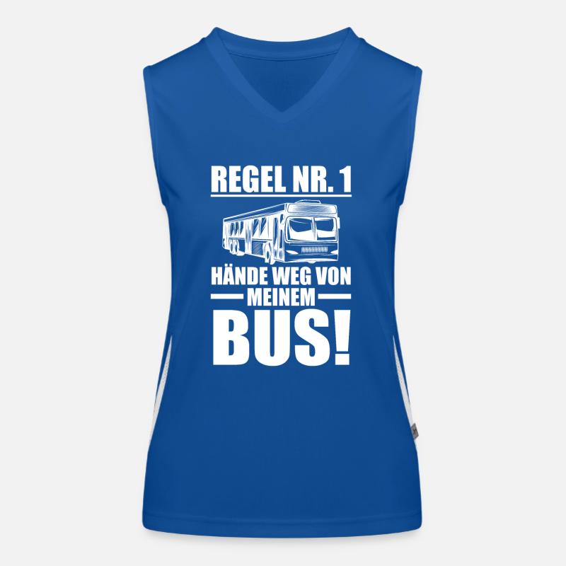 Bus Busfahrer Funktionelles Kontrast-Tank Top für Frauen