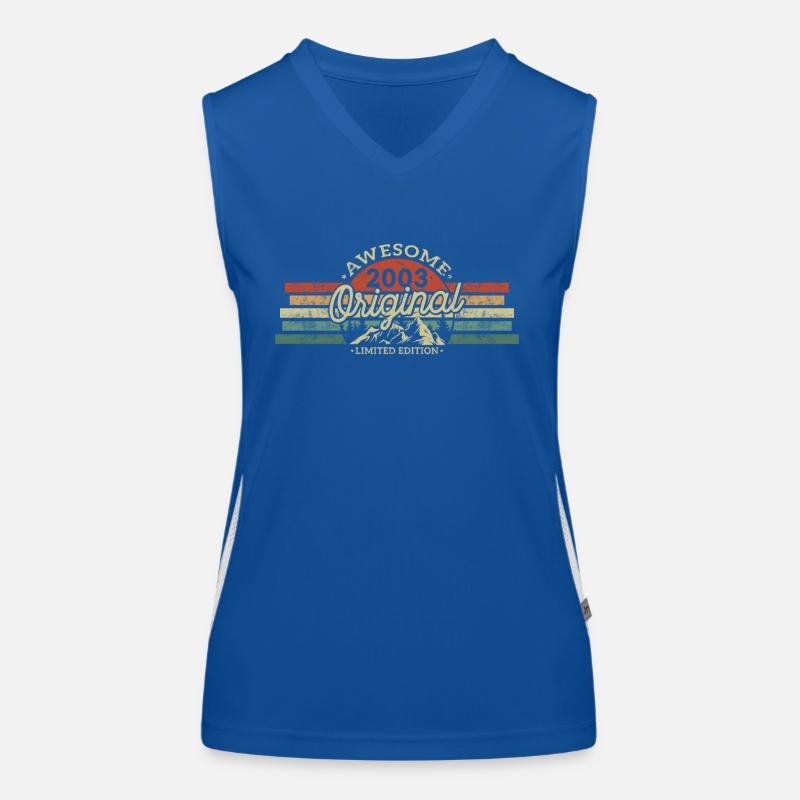 Vintage Retro Geburtstagsgeschenk 2003 Funktionelles Kontrast-Tank Top für Frauen