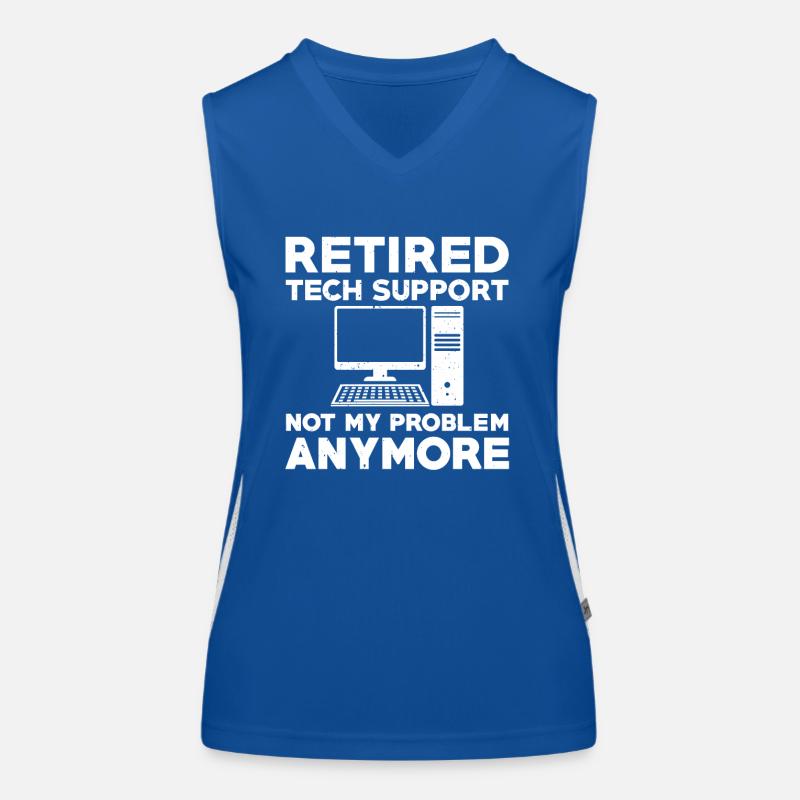 Support technique retiré Débardeur respirant contrasté Femme