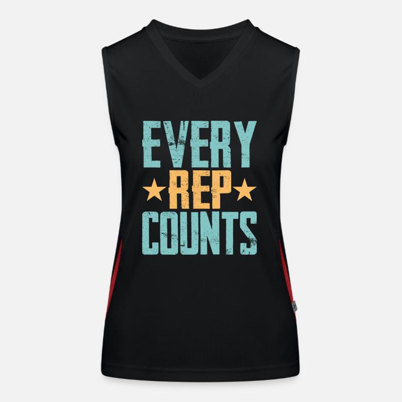 Every Rep Counts Weight Lifting Workout Training Funktionelles Kontrast-Tank Top für Frauen