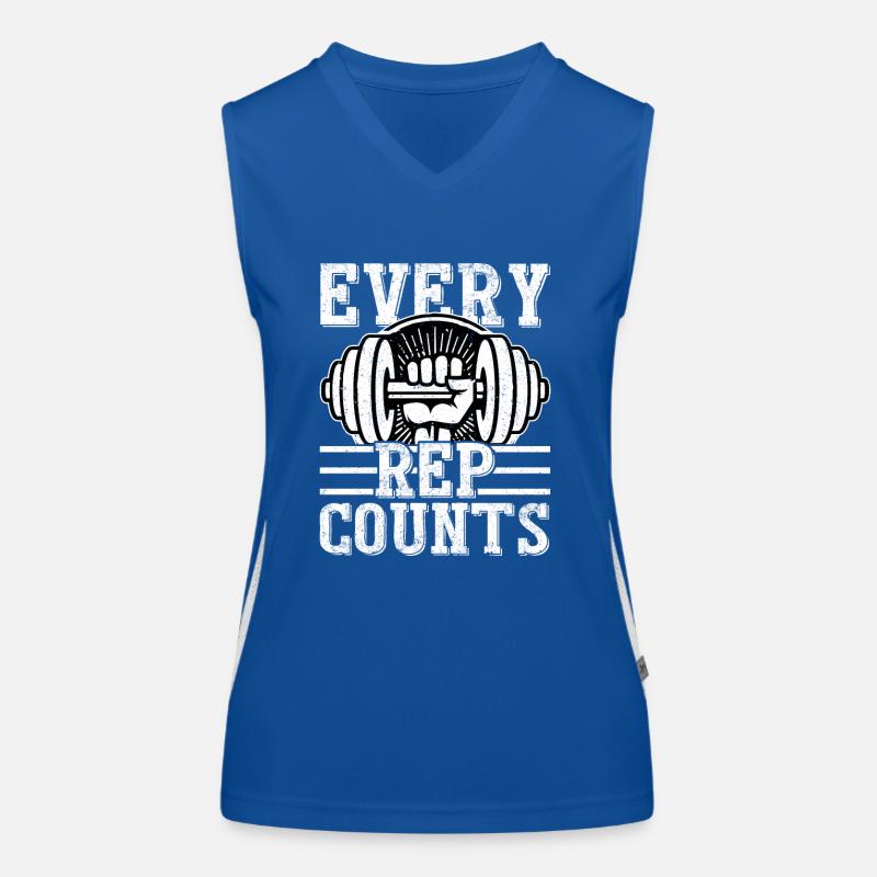 Every Rep Counts Workout Training Weight Lifting Funktionelles Kontrast-Tank Top für Frauen