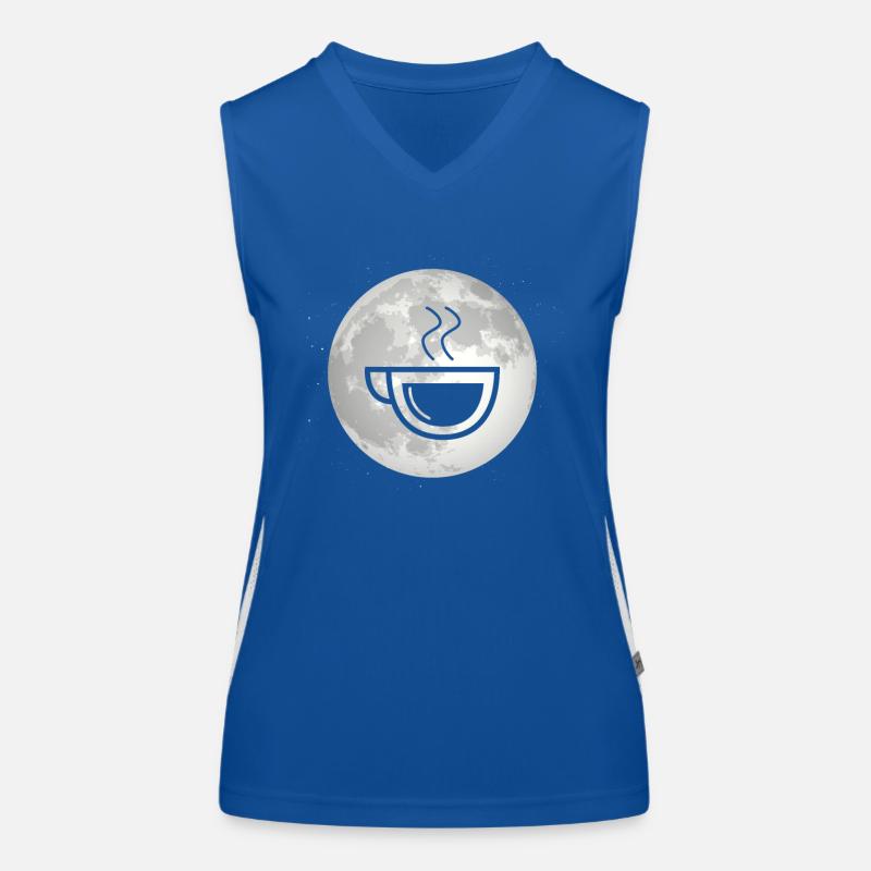 Full Moon - Coffee - Women's Functional Contrast Tank Top