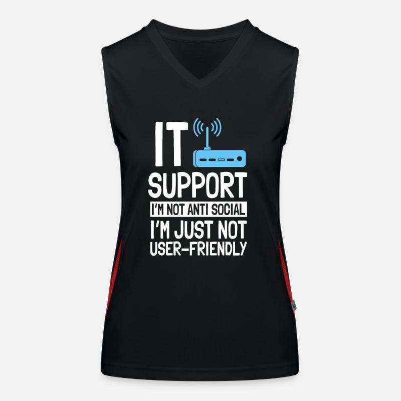 Support informatique Amateurs d’ordinateurs Débardeur respirant contrasté Femme