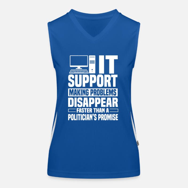 IT Support Funktionelles Kontrast-Tank Top für Frauen