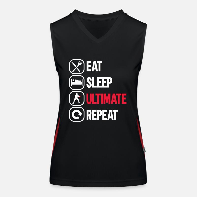 Ultimate Frisbee Throwing Disc Women's Functional Contrast Tank Top