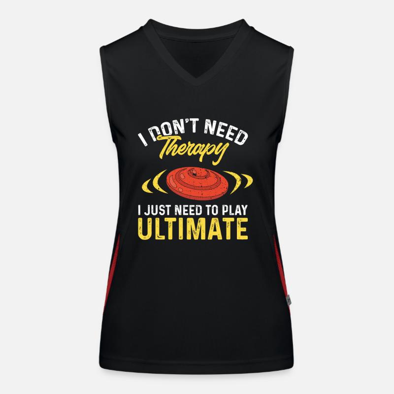 Ultimate Frisbee Throwing Disc Women's Functional Contrast Tank Top