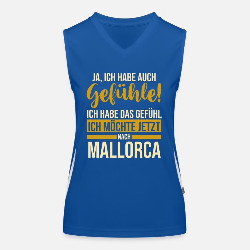 Party Urlaub Mallorca Funktionelles Kontrast-Tank Top für Frauen