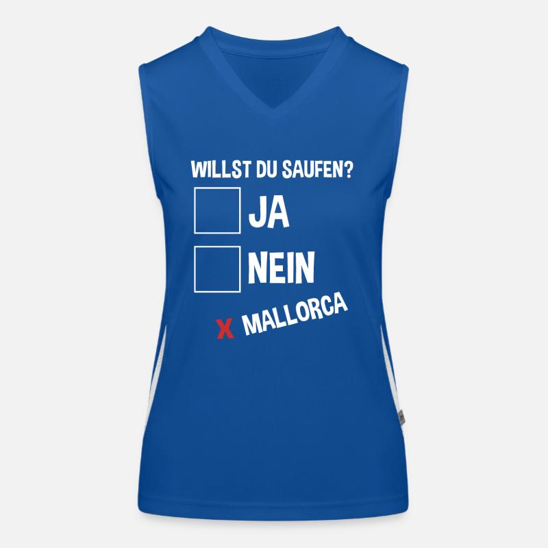 Party Urlaub Mallorca Funktionelles Kontrast-Tank Top für Frauen