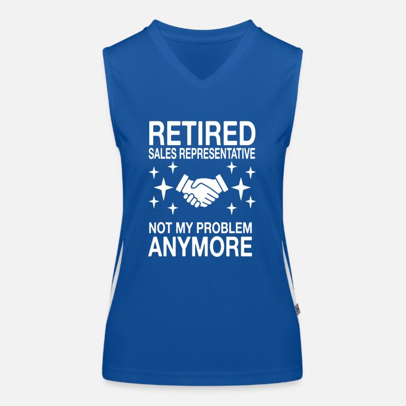 Conception de représentant des ventes à la retraite Débardeur respirant contrasté Femme