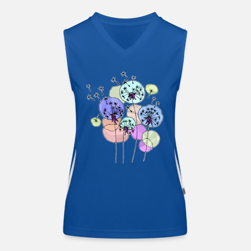 Löwenzahn Funktionelles Kontrast-Tank Top für Frauen