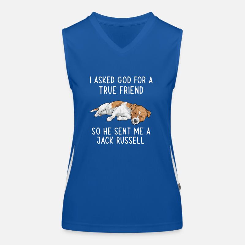 Jack Russell Terrier Women's Functional Contrast Tank Top