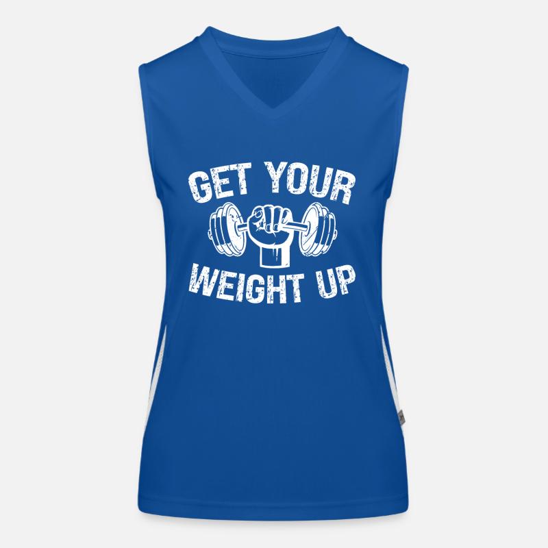 Bring dein Gewicht hoch - Funktionelles Kontrast-Tank Top für Frauen