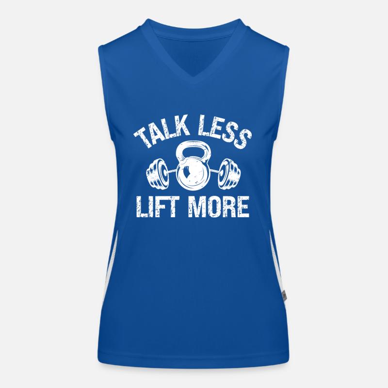 Moins de paroles, plus de levage - Débardeur respirant contrasté Femme