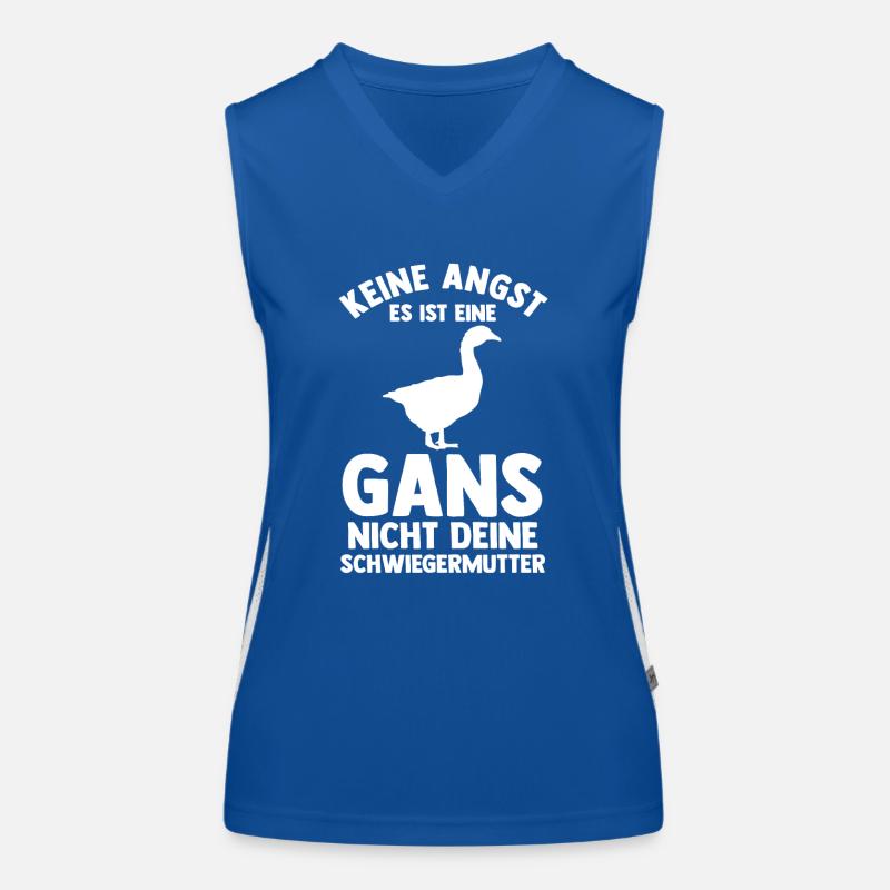 Gans Gänse Funktionelles Kontrast-Tank Top für Frauen