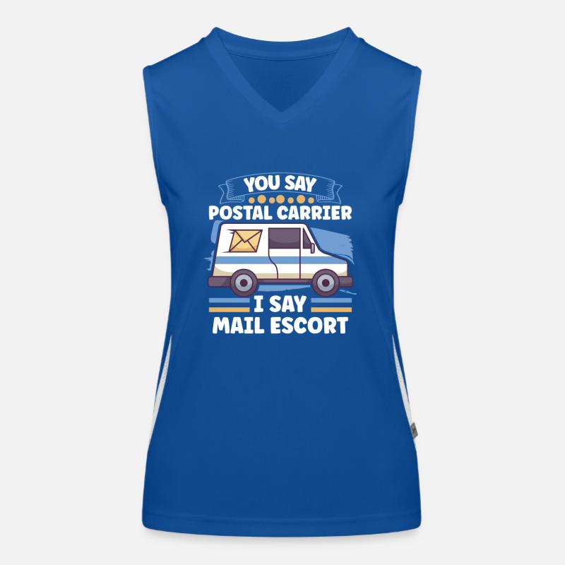 Postal clerk Postlady Postman Post Office Women's Functional Contrast Tank Top
