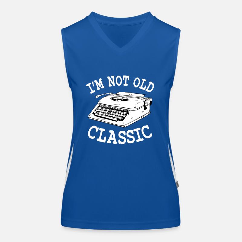 Vintage Typewriter Women's Functional Contrast Tank Top