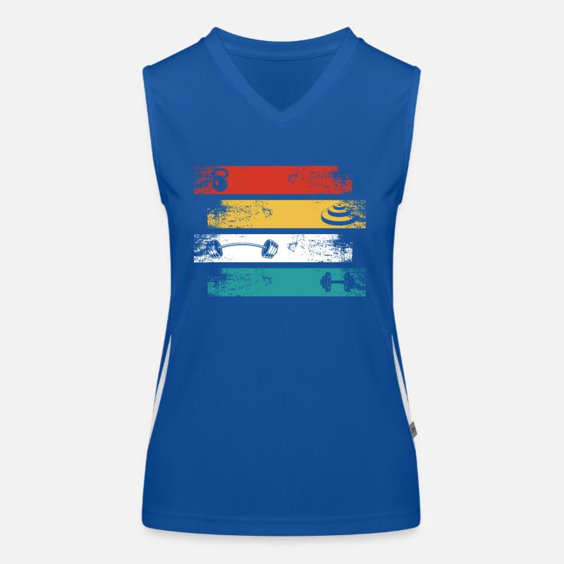 Retro Rectangle Gym - Women's Functional Contrast Tank Top