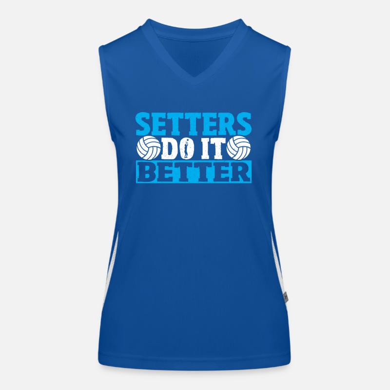 Volley Player Setters Do It Better Volleyball Women's Functional Contrast Tank Top