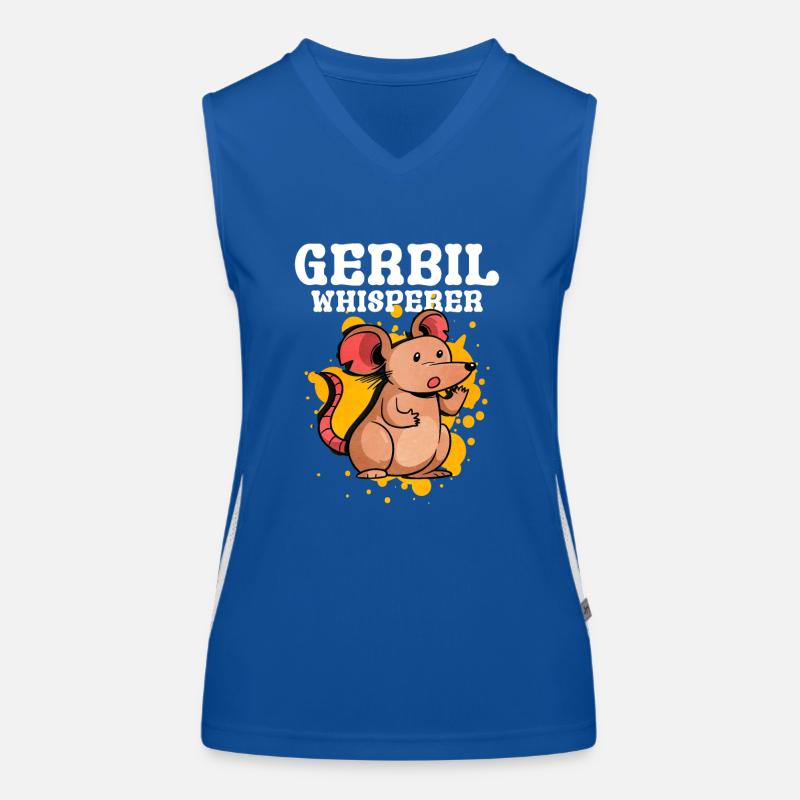 Gerbil Mouse Gift Women's Functional Contrast Tank Top