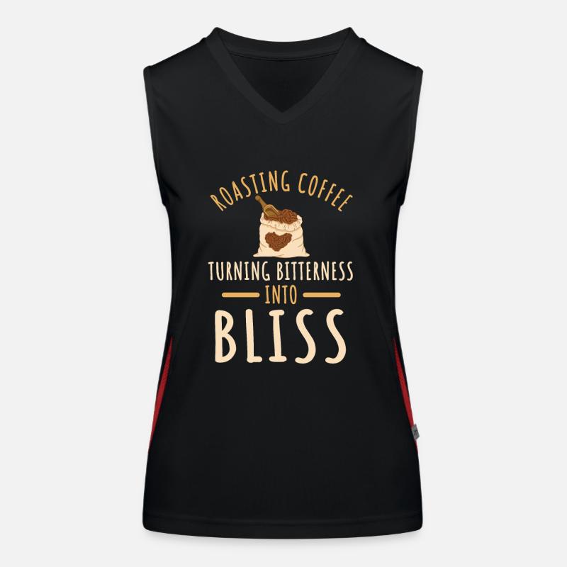 Great coffee roasting saying Women's Functional Contrast Tank Top