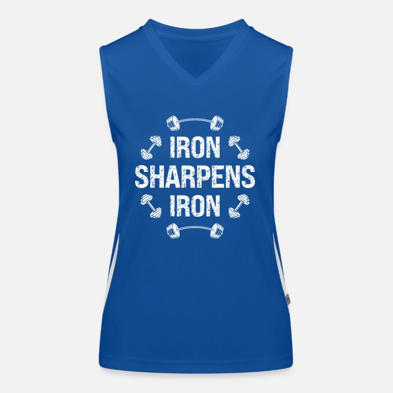 Iron sharpens iron - Women's Functional Contrast Tank Top