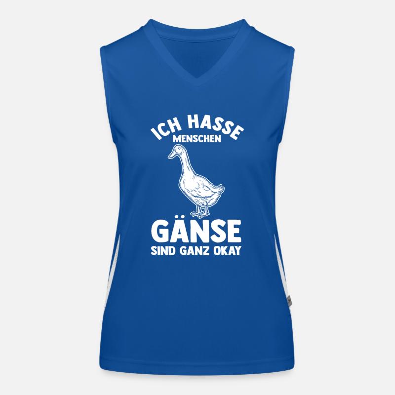 Gans Gänse Funktionelles Kontrast-Tank Top für Frauen