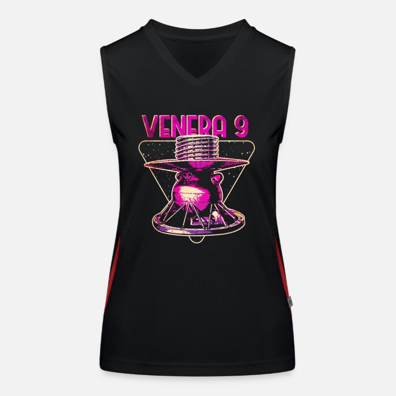 Venera 9 Venus spacecraft Women's Functional Contrast Tank Top