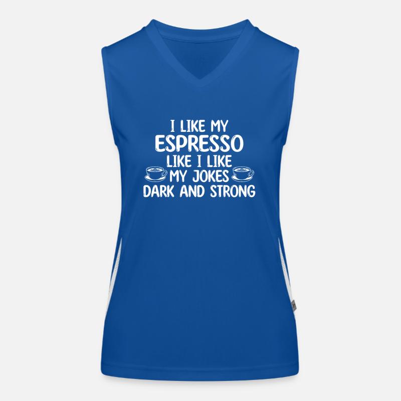 espresso Funksjonell kontrast-singlet for kvinner