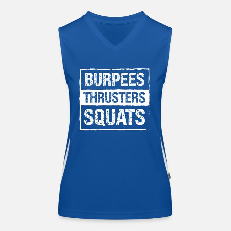 Burpees Thrusters Squats - Women's Functional Contrast Tank Top